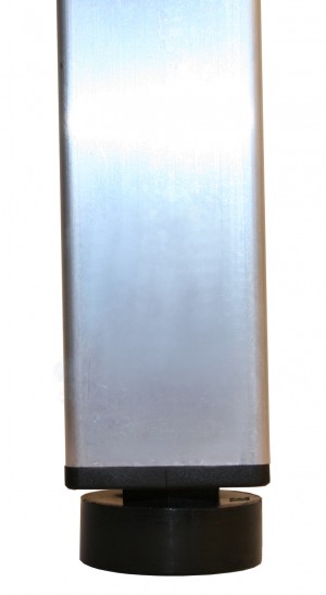 Steckfuß mit höhenverstellbarer Polyamidkappe - 40 x 40 mm